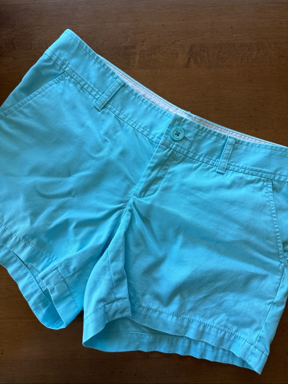 Lilly Pulitzer Turquoise Cotton Chino Shorts